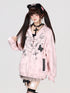 Crazy_Girl_Gray_Pink_Tie_Dye_Plaid_Patchwork_Cat_Ear_Women&