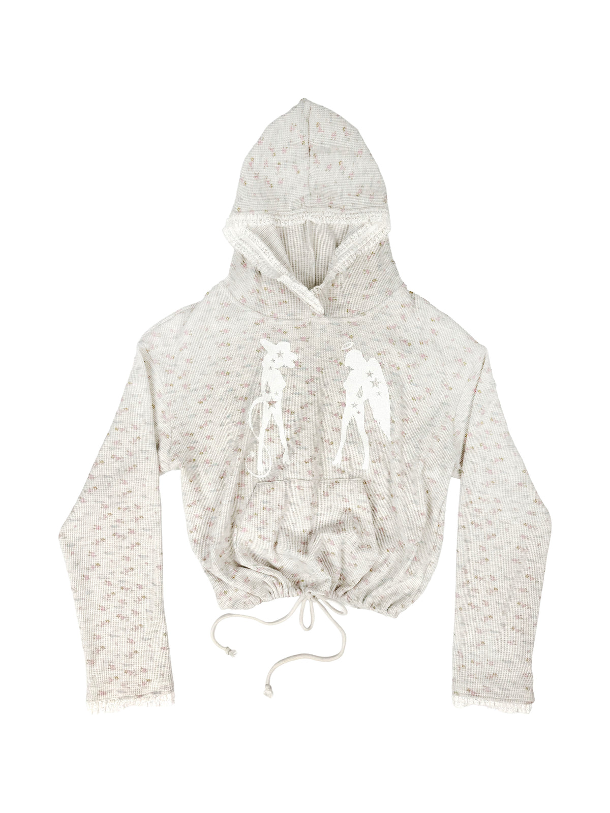 takeabreak_Waffle_Floral_Angel_Devil_Print_Lace_Trim_Women&