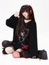 CRAZYGIRL_Butterfly_Heart_Cutout_Lace_Up_V-neck_Women&