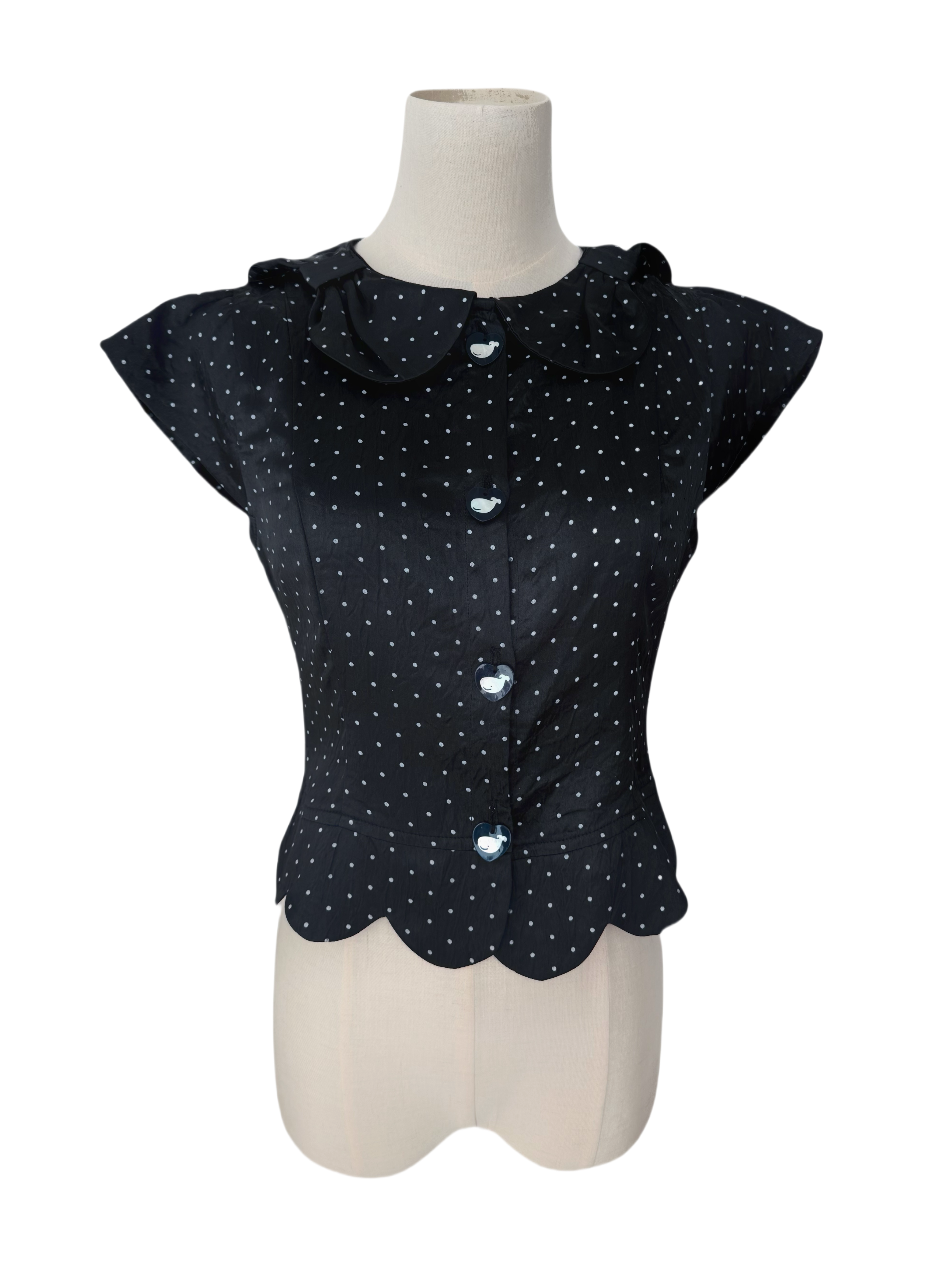 FinderMond_FM_Polka_Dot_Petal_Bow_Elegant_Women&