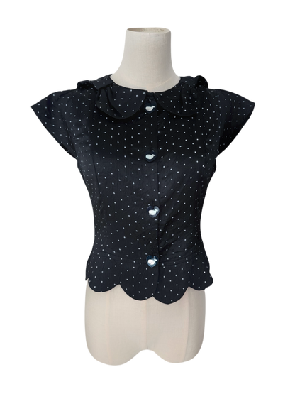 FinderMond_FM_Polka_Dot_Petal_Bow_Elegant_Women&