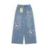 Crazy_Girl_Cute_Cartoon_Cat_Star_Machine_Embroidered_Frayed_High_Waist_Women&