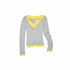 1JINN_STUDIO_Colorblock_Henley_Collar_Faux_Layered_Slim_Stretch_Women&