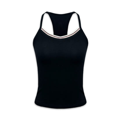 Contrast Stripe Fitted Tank