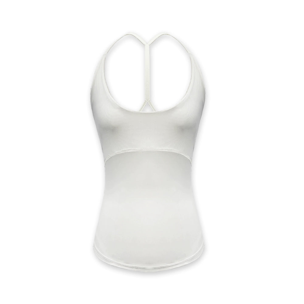 Halterneck Slim Fit Yoga Vest With Side Coverage