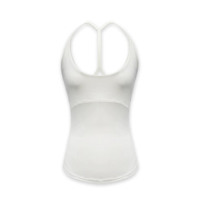 Halterneck Slim Fit Yoga Vest With Side Coverage