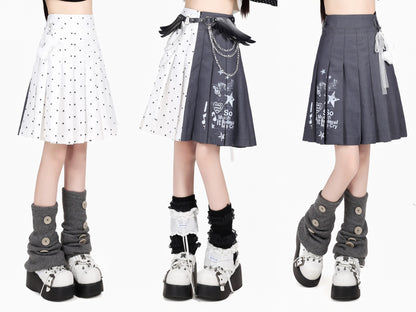 Crazy_Girl_Music_Note_Polka_Dot_High_Waist_Zipper_School_Women&