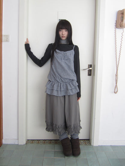 ang_project_Plaid_Ruffle_Two_Piece_Korean_Women&