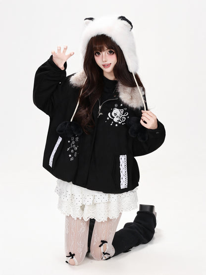 CRAZYGIRL_Cropped_Faux_Suede_Lapel_Raglan_Sleeve_Loose_Fit_Women&