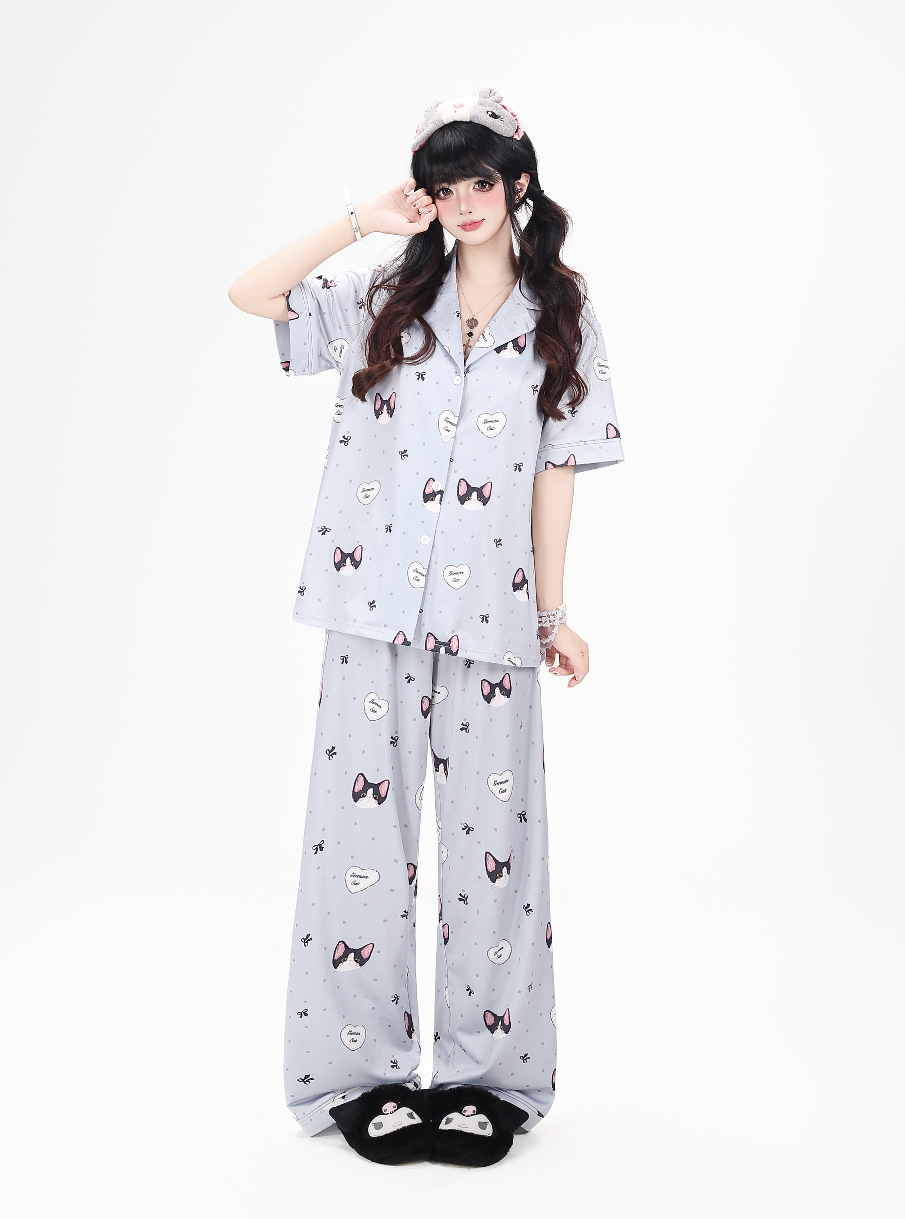 Crazy_Girl_Kitten_Print_Japanese_Soft_Short_Sleeve_Lapel_Women&