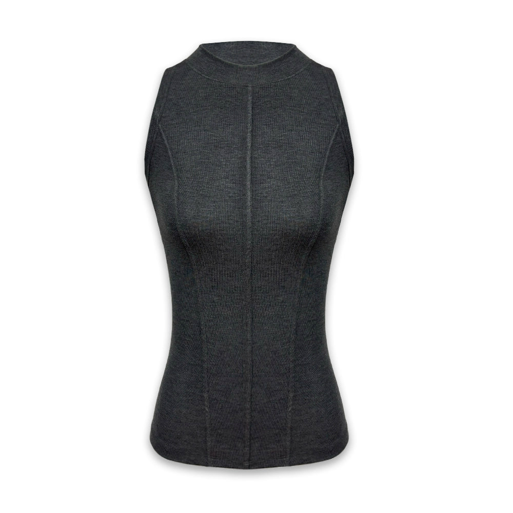 Lyocell Fit Tank Top With Structural Seams
