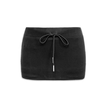 Low Waist Drawstring Yoga Skort