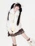 CRAZYGIRL_Faux_Fur_Stand_Collar_Knit_Sleeve_Panel_Women&