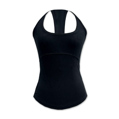Deep U Neck Slim Fit Workout Tank Top