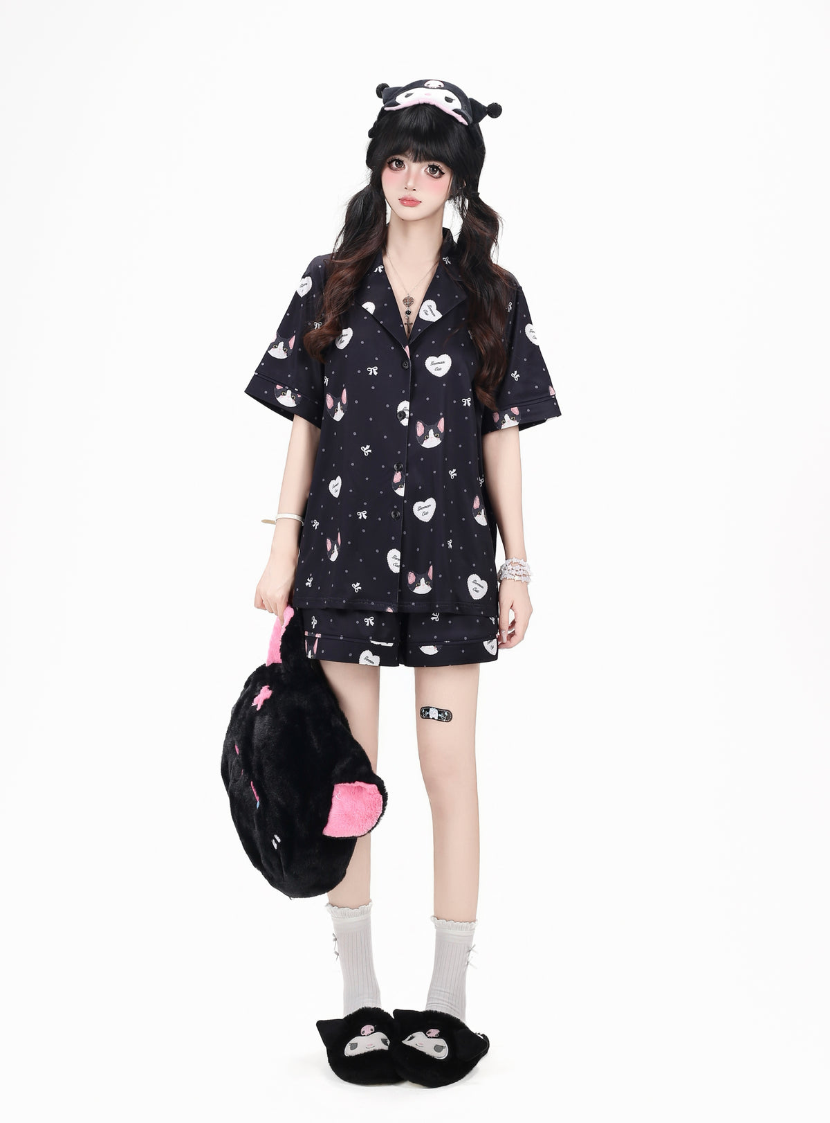 Crazy_Girl_Kitten_Print_Japanese_Soft_Short_Sleeve_Lapel_Women&