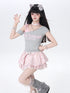 Crazy_Girl_Vintage_Lettering_Tie_Splice_Oblique_Neck_Women&