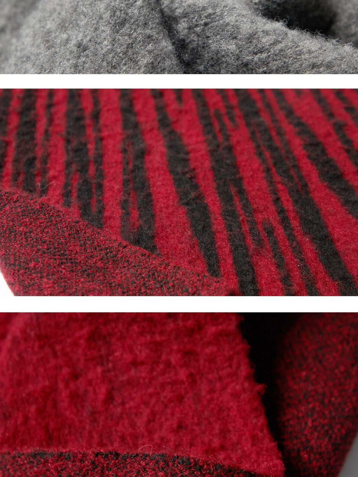 ONNASENSHI Colorblock Brushed Fleece Warm Long Women&