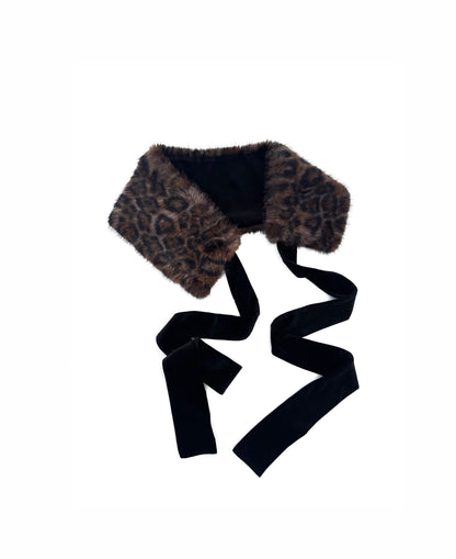 ONNASENSHI_Leopard_Print_Faux_Fur_Spliced_Velvet_Adjustable_Lace_Up_Women&