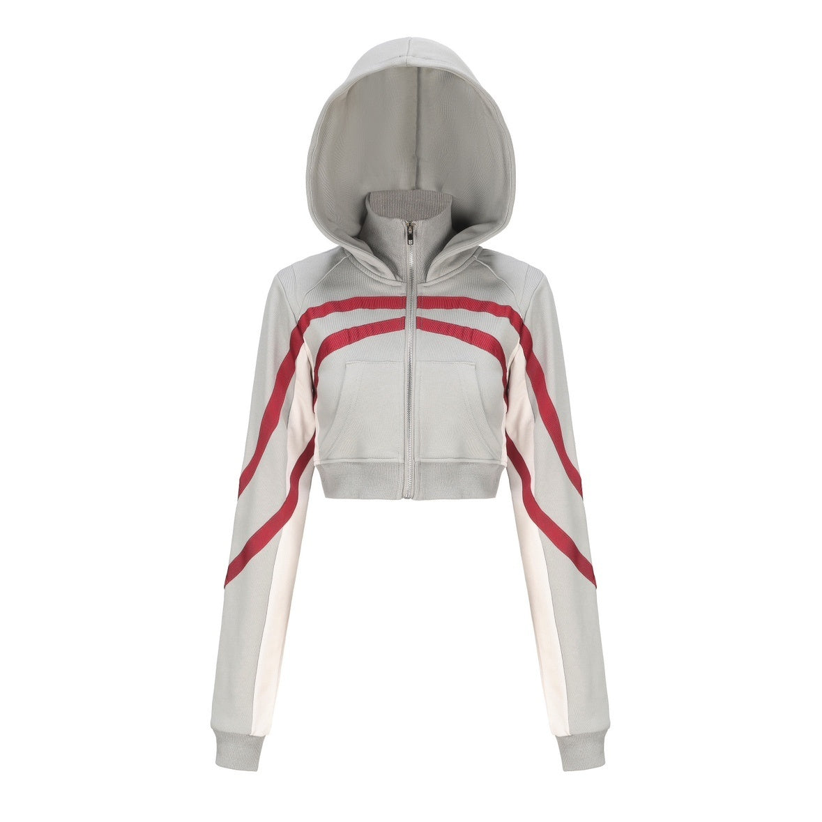 ONNASENSHI_Retro_Colorblock_Hooded_Micro_Shorts_Leg_Warmers_Women&
