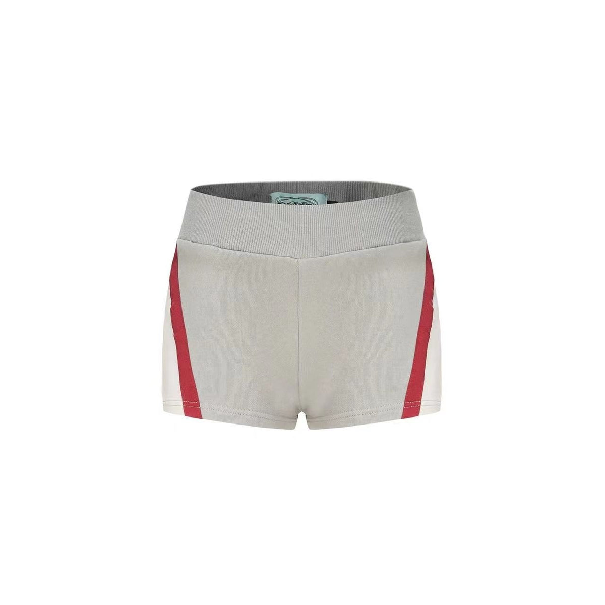 ONNASENSHI_Retro_Colorblock_Hooded_Micro_Shorts_Leg_Warmers_Women&