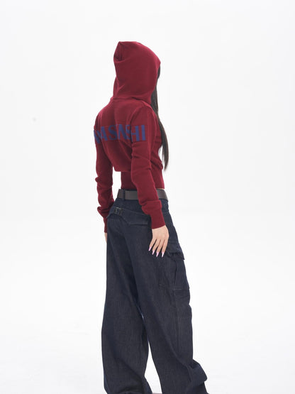 ONNASENSHI Washed Deep Indigo Pleated Relaxed Natural Waist Women&