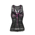 OPEN_AESTHETIC_Black_Lace_Mesh_Splice_Layered_Ruching_Tie_Halter_V-neck_Women&