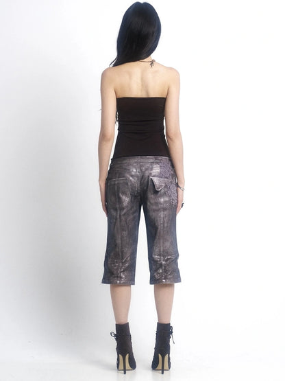 OPEN AESTHETIC Breathable Cotton Solid Slim Fit Cutout Embroidered Women Streetwear Tank Top