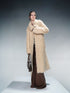 NN NORTH NODE Long Knit Cardigan With Brushed Texture And Shawl Collar