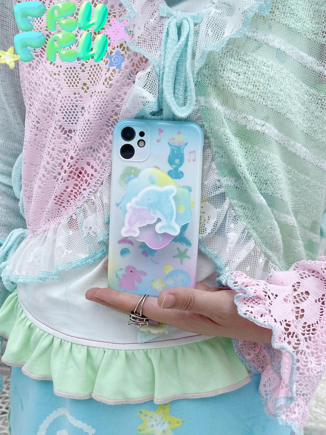 Frufru Gulu Ocean Paradise Cute Cartoon Animal Full Cover Soft Case For Iphone