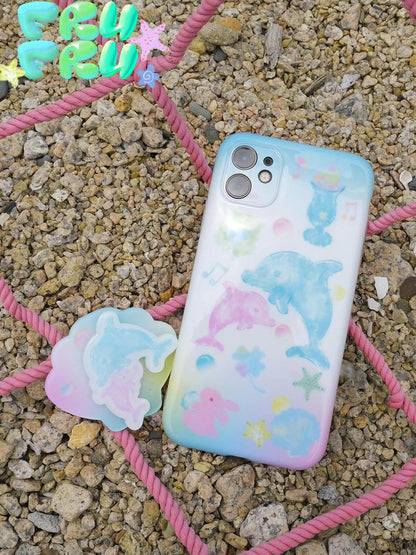 Frufru Gulu Ocean Paradise Cute Cartoon Animal Full Cover Soft Case For Iphone