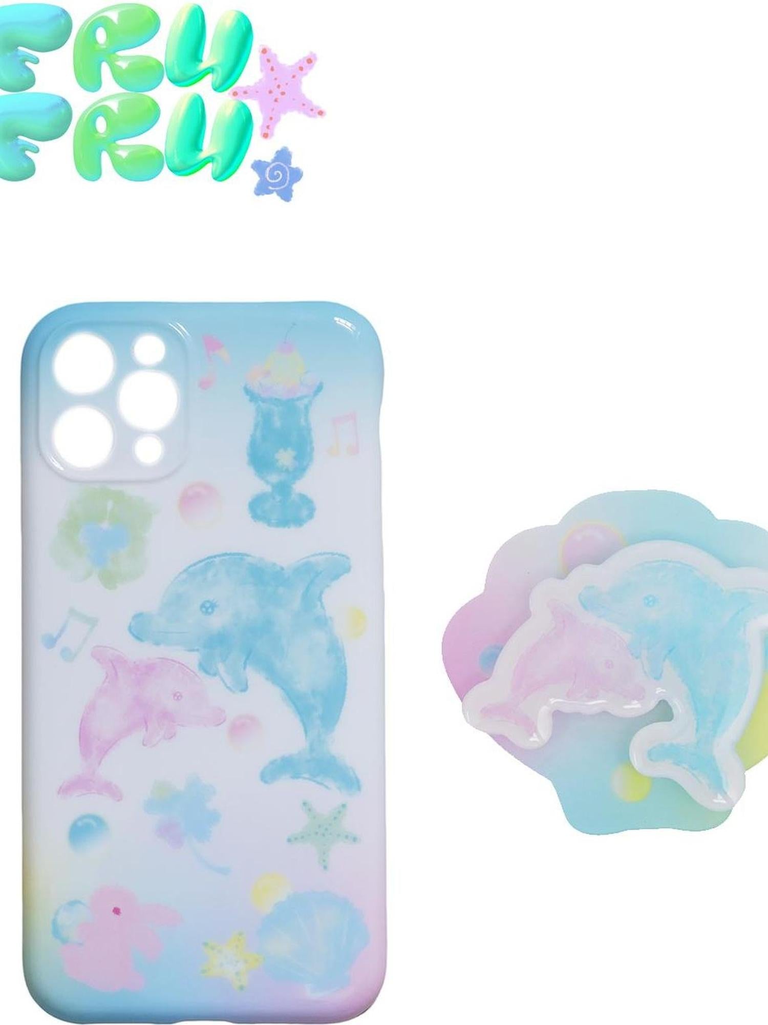 Frufru Gulu Ocean Paradise Cute Cartoon Animal Full Cover Soft Case For Iphone