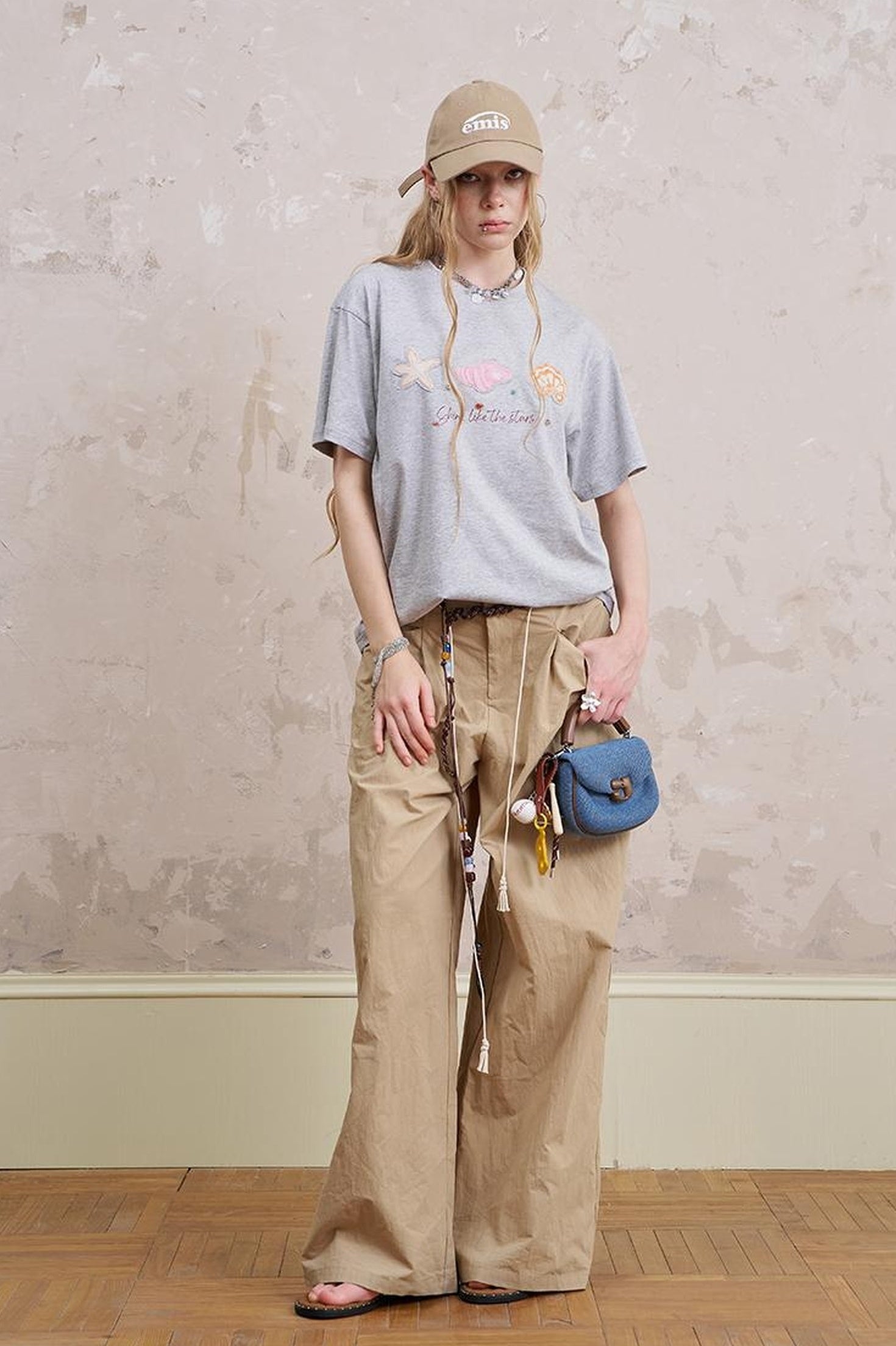 DIDDI MODA Oceanic Patchwork Cotton Tee