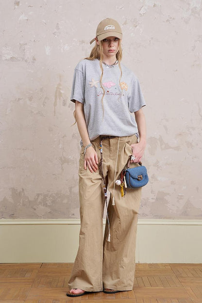 DIDDI MODA Oceanic Patchwork Cotton Tee