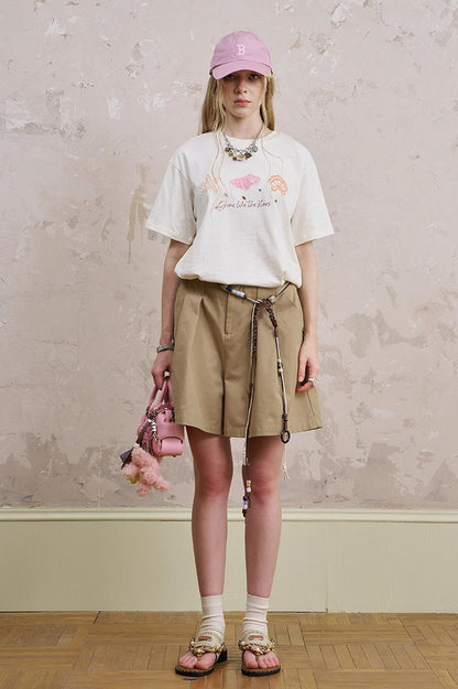 DIDDI MODA Oceanic Patchwork Cotton Tee
