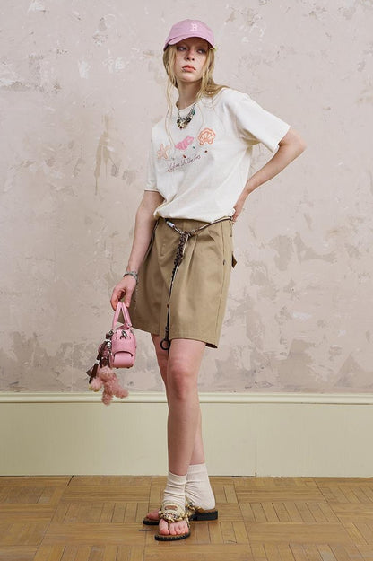 DIDDI MODA Oceanic Patchwork Cotton Tee