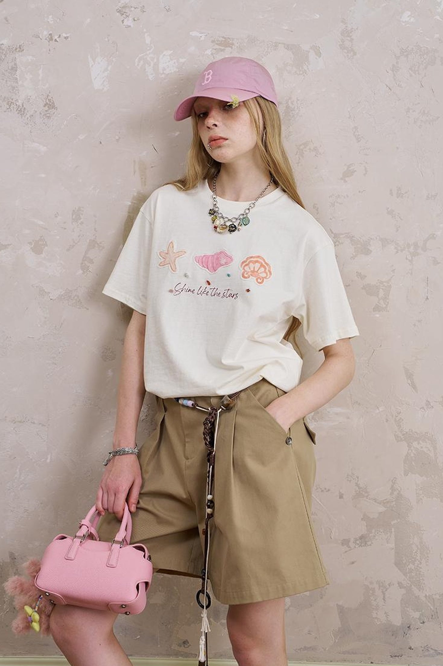 DIDDI MODA Oceanic Patchwork Cotton Tee