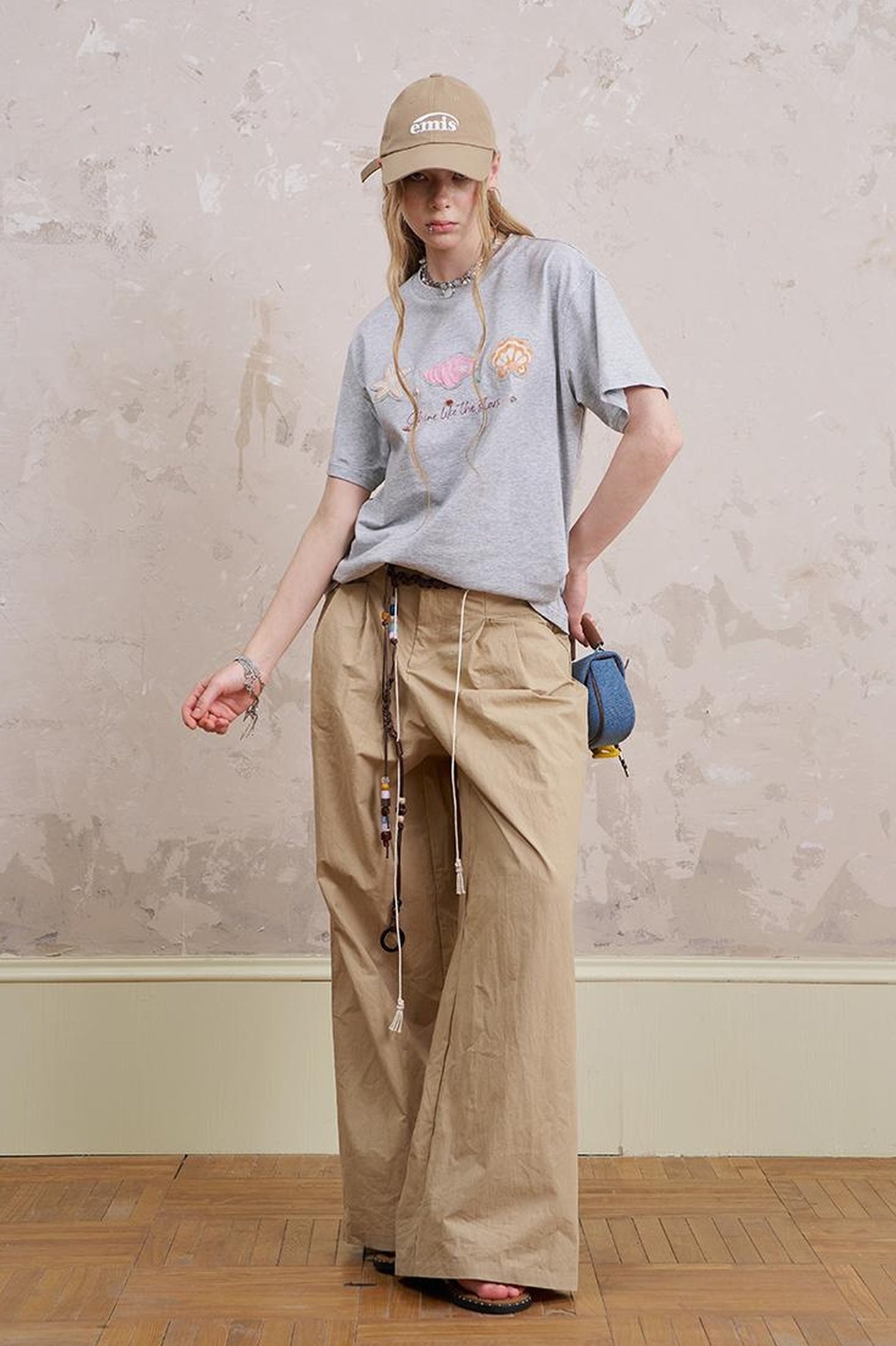 DIDDI MODA Oceanic Patchwork Cotton Tee