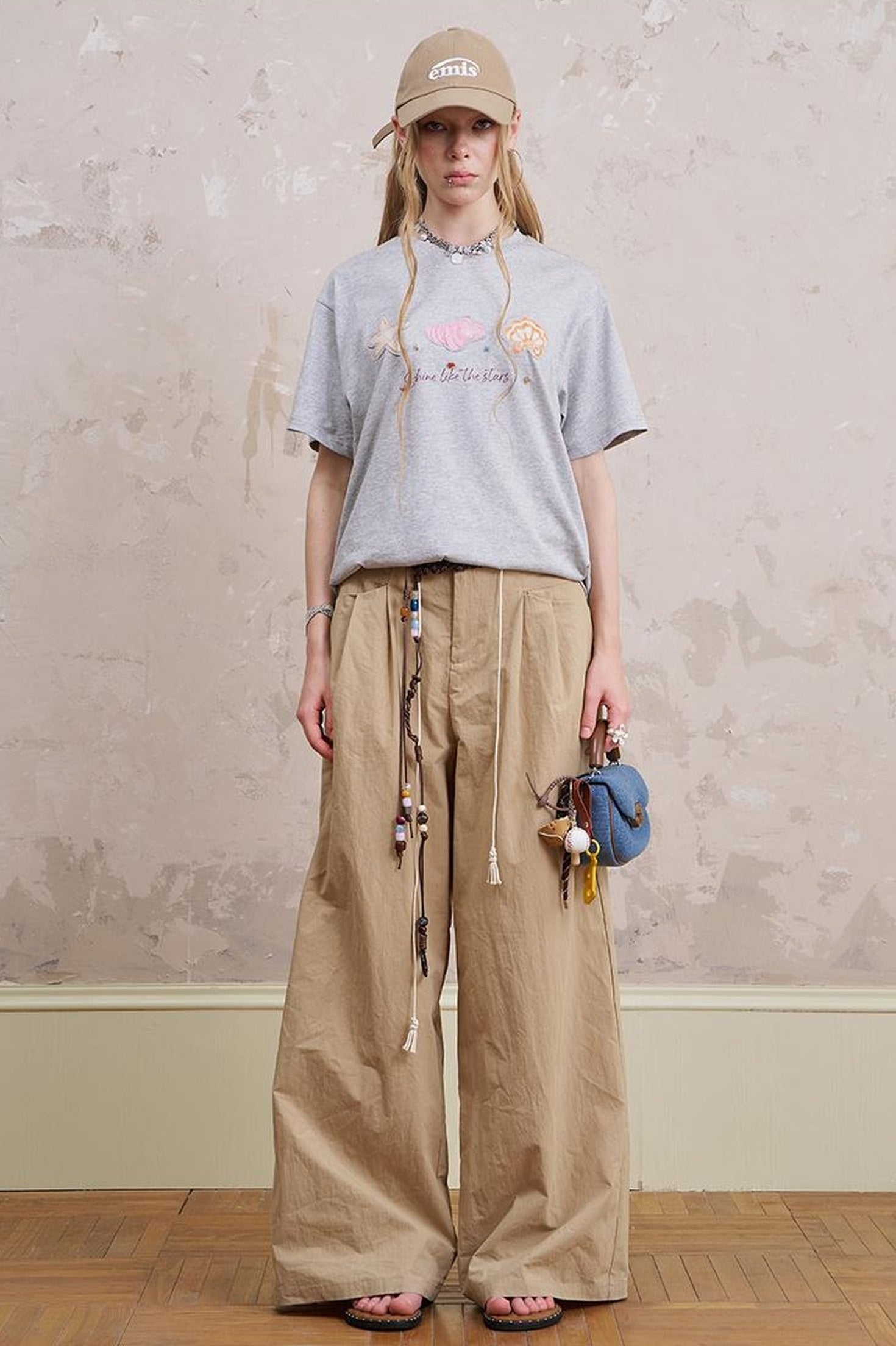 DIDDI MODA Oceanic Patchwork Cotton Tee