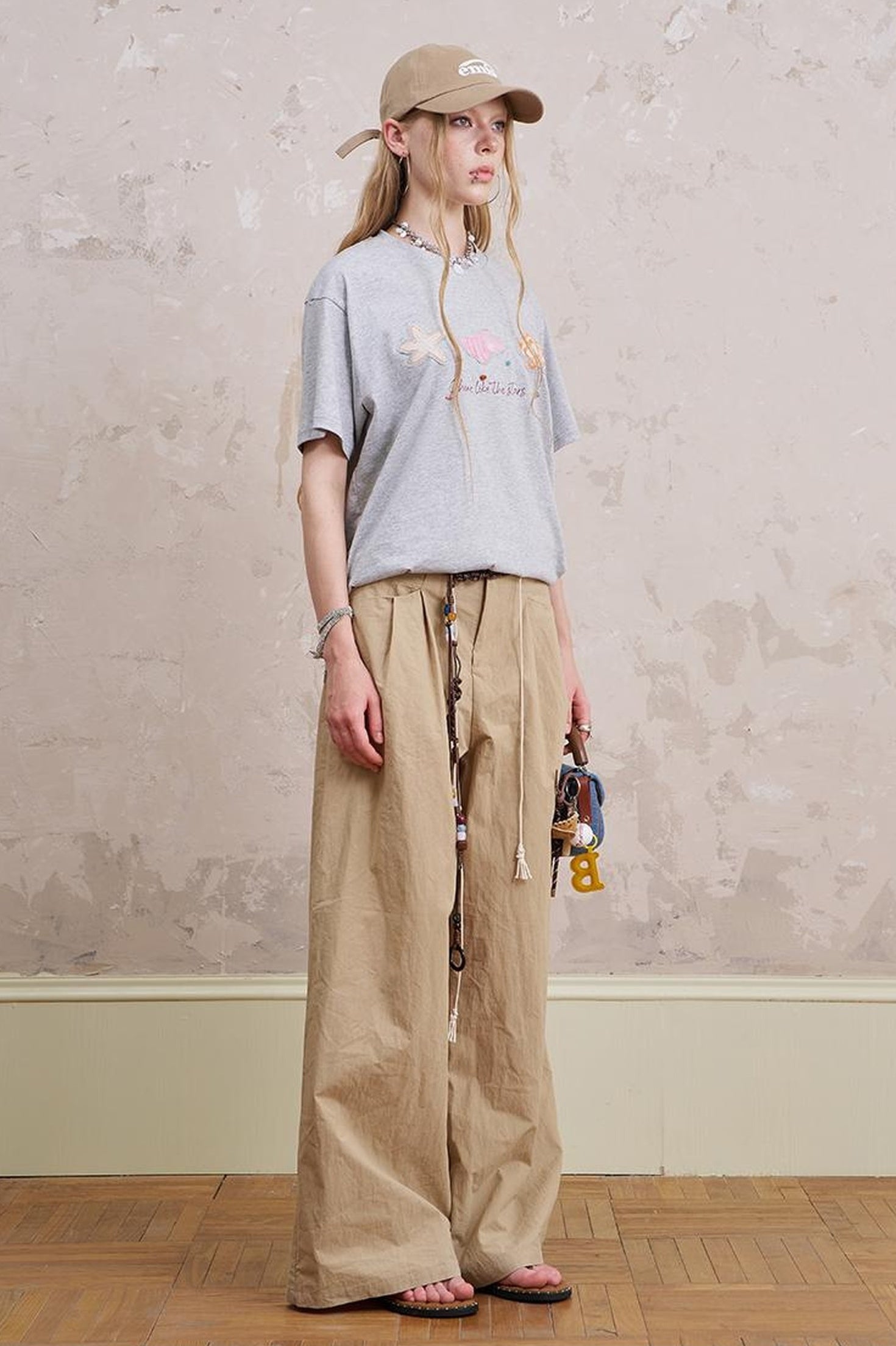 DIDDI MODA Oceanic Patchwork Cotton Tee