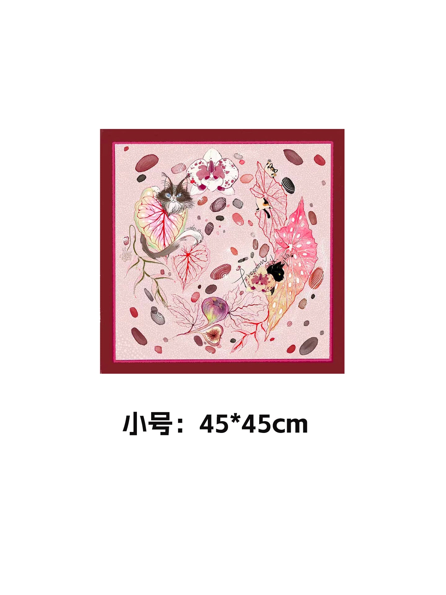 OfAkiva_Akiva_Bountiful_Begonia_Kitten_Silk_Scarf_MISSTT