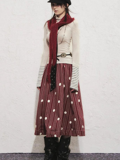 OfAkiva Akiva Diagonal Alley Ribbed Turtleneck Slim Fit Long Sleeve Top