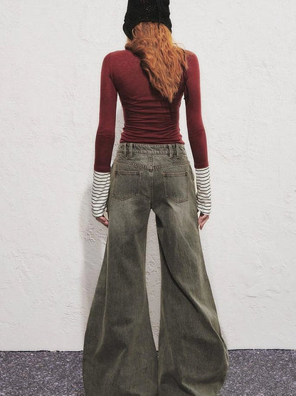 OfAkiva Akiva Diagonal Alley Ribbed Turtleneck Slim Fit Long Sleeve Top