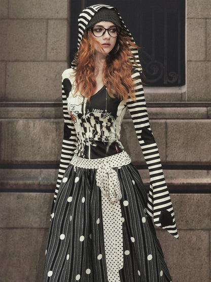 OfAkiva Akiva Effy Original Cat Chase Print Hoodie