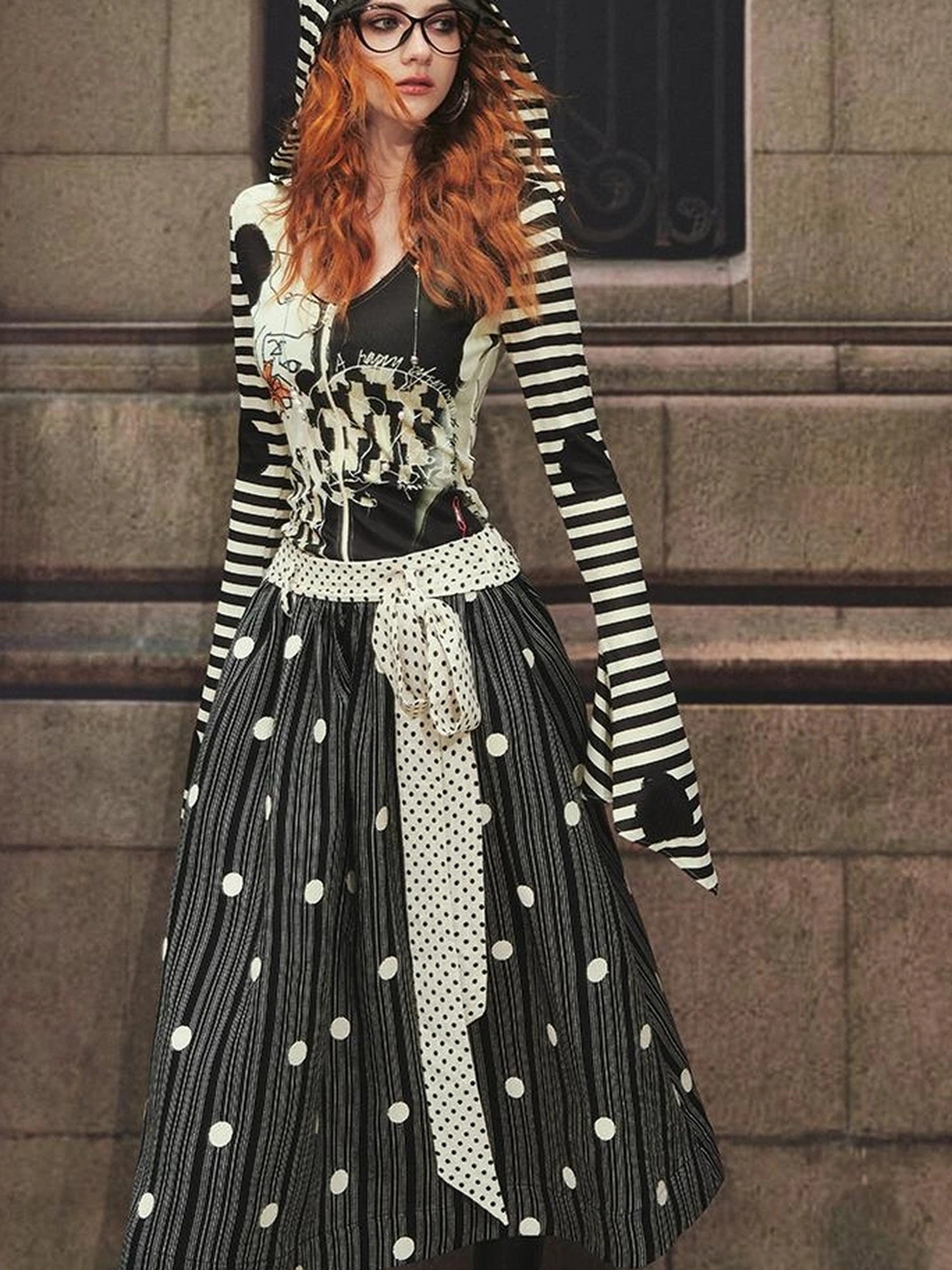 OfAkiva Akiva Effy Original Cat Chase Print Hoodie