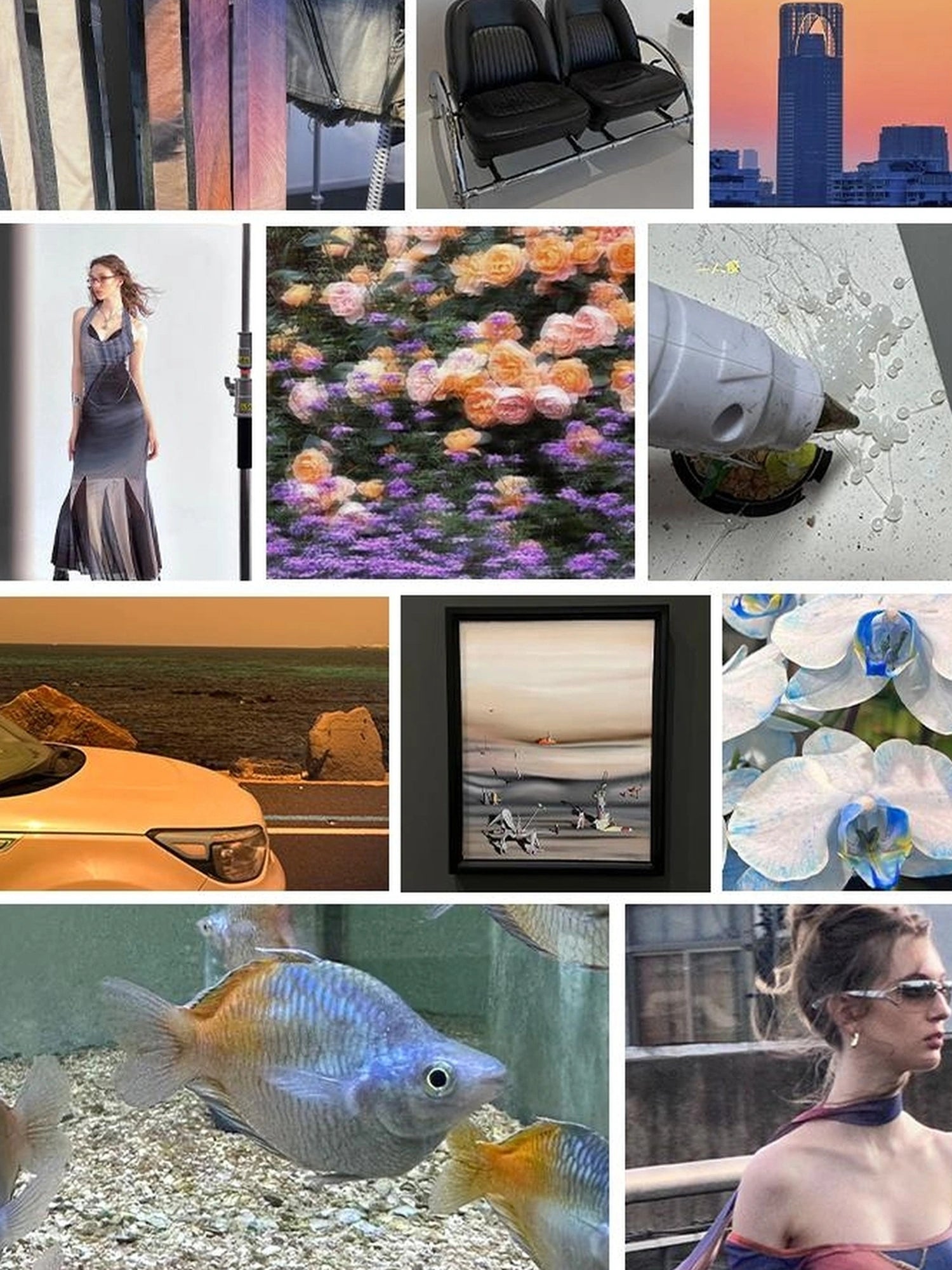 OfAkiva Akiva Ombre Washed Denim Shorts