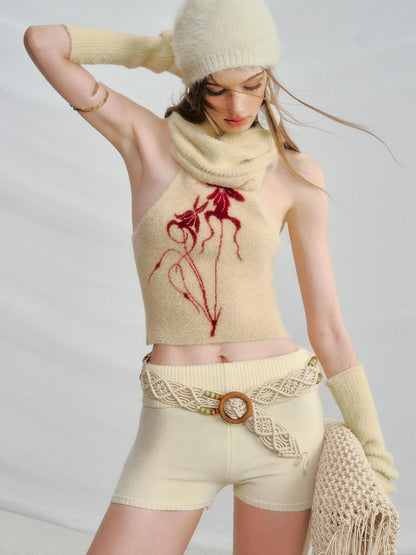 OfAkiva Akiva Orchid Valley Sleeveless Knit Vest