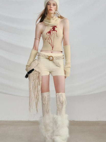 OfAkiva Akiva Orchid Valley Sleeveless Knit Vest