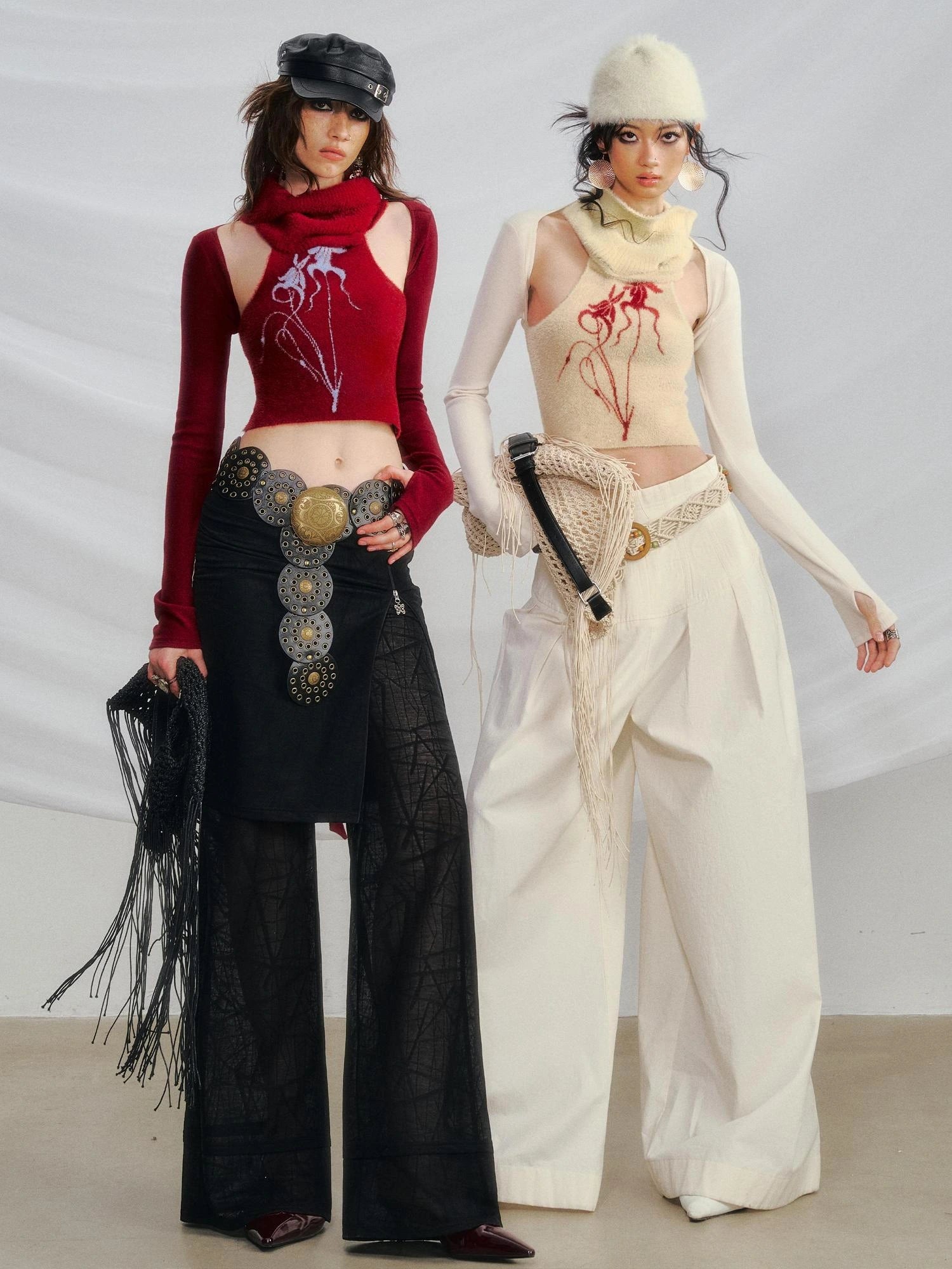 OfAkiva Akiva Orchid Valley Sleeveless Knit Vest