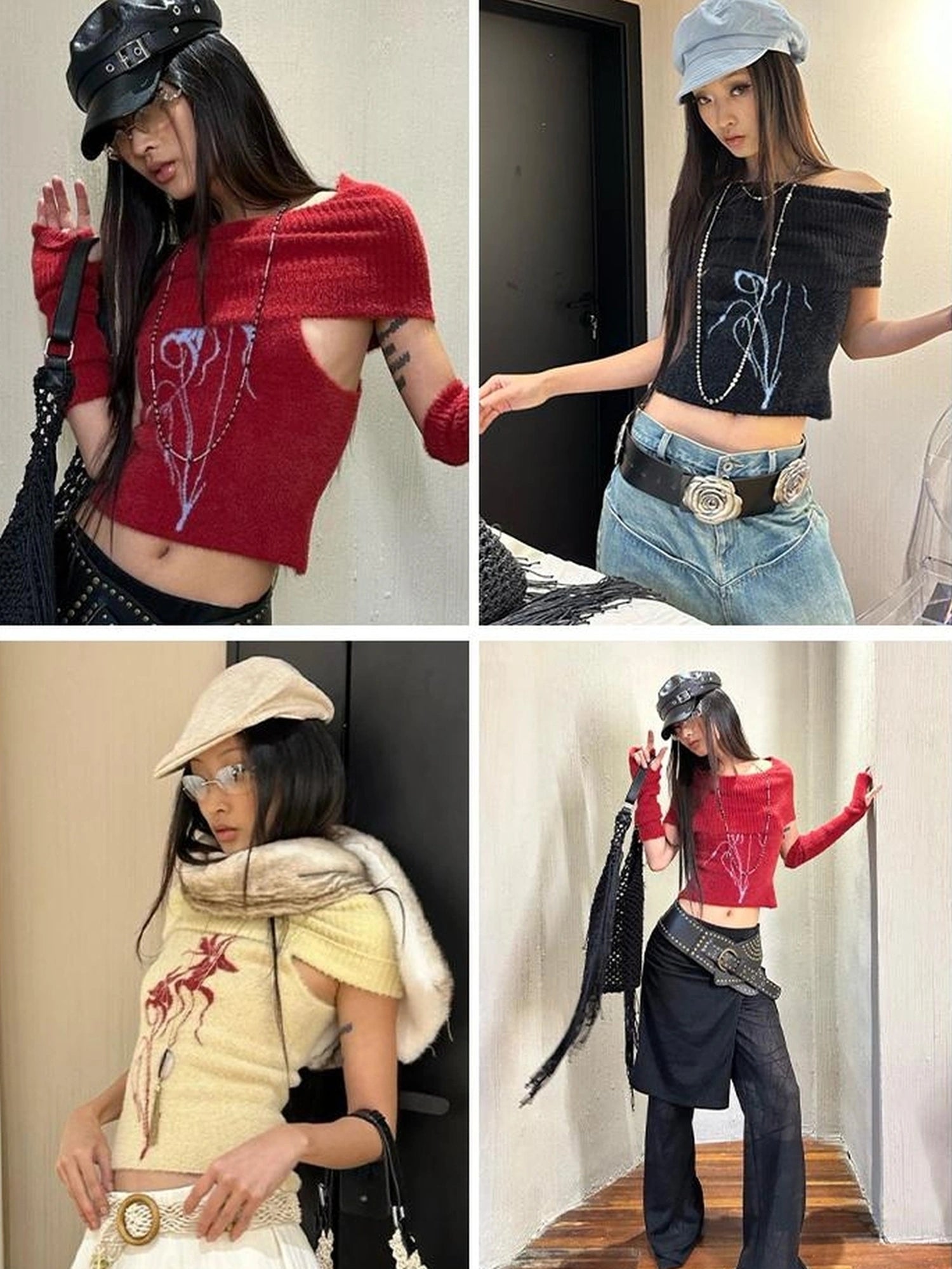 OfAkiva Akiva Orchid Valley Sleeveless Knit Vest