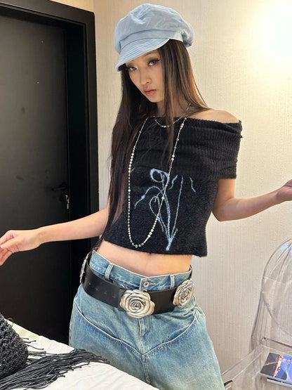 OfAkiva Akiva Orchid Valley Sleeveless Knit Vest